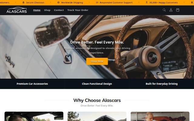Alascars Store storefront