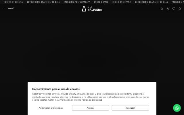 Startseite von A LA VAQUERA
