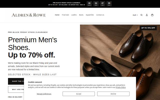 Aldren &amp; Rowe storefront
