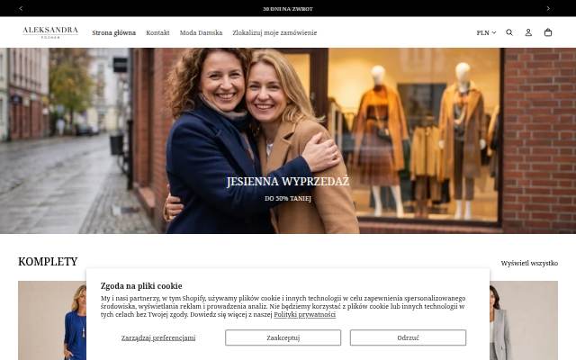 Aleksandra Poznań storefront