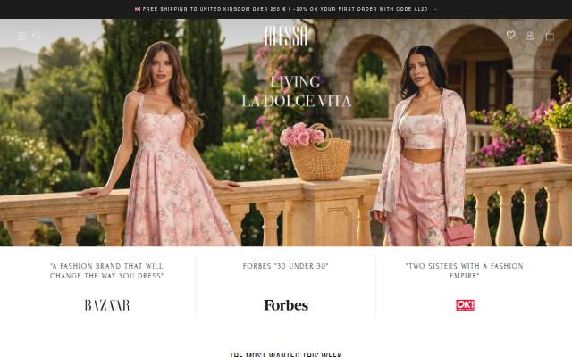 Alessa storefront