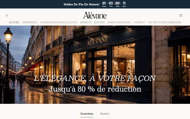 Alévane storefront
