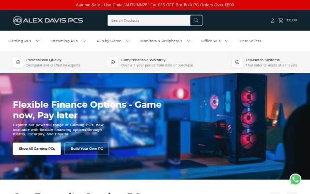 Alex Davis PCs storefront