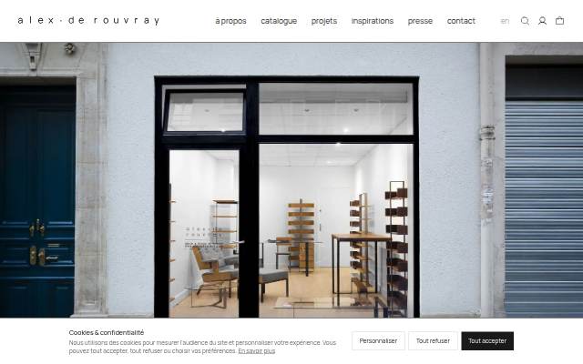 Startseite von Alex de Rouvray — Designer &amp; Éditeur de mobilier