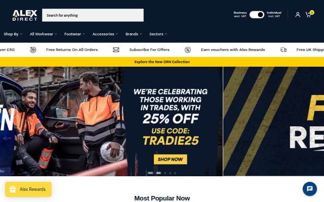 Safety Workwear Clothing | Alex Direct storefront