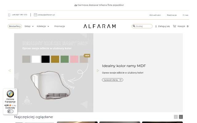 Alfaram.pl storefront