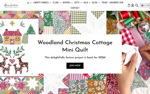 Startseite von alicecaroline.com