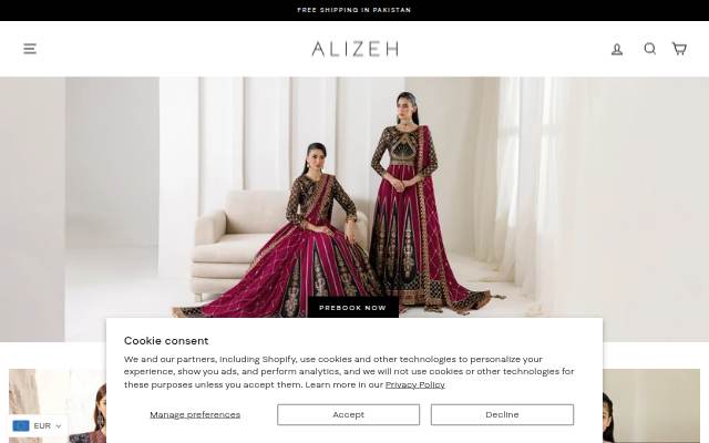 Alizeh storefront