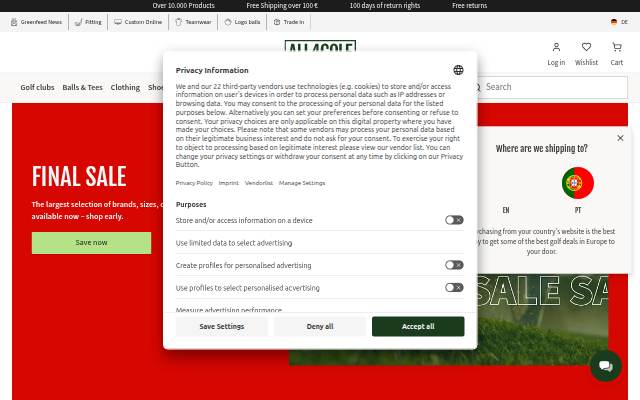 All4Golf ...Everything for Golf storefront