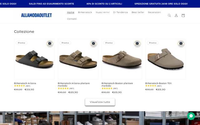 allamodaoutlet storefront