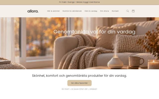 Allora storefront