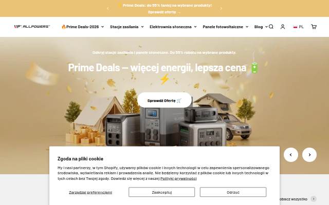 Startseite von ALLPOWERS PL
