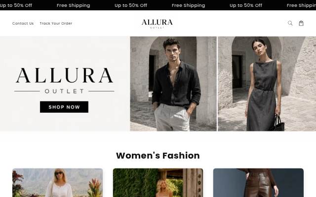 Allura Outlet storefront