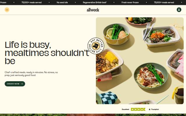 Fresh &amp; delicious chef prepared food storefront