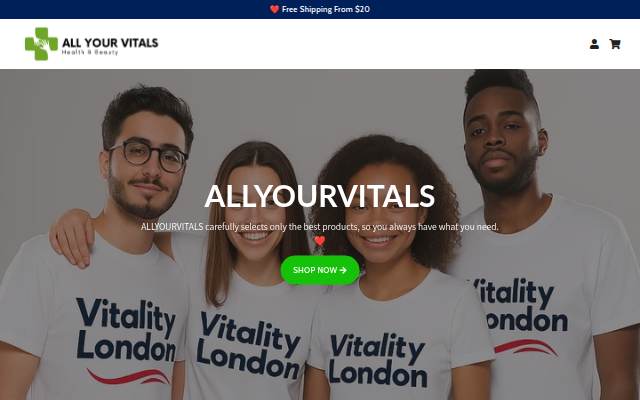 ALLYOURVITALS storefront