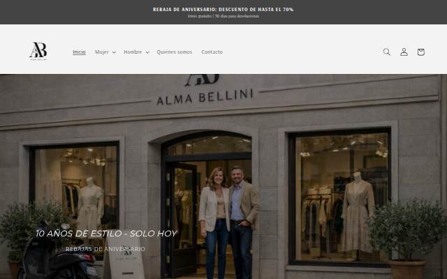 Alma Bellini storefront
