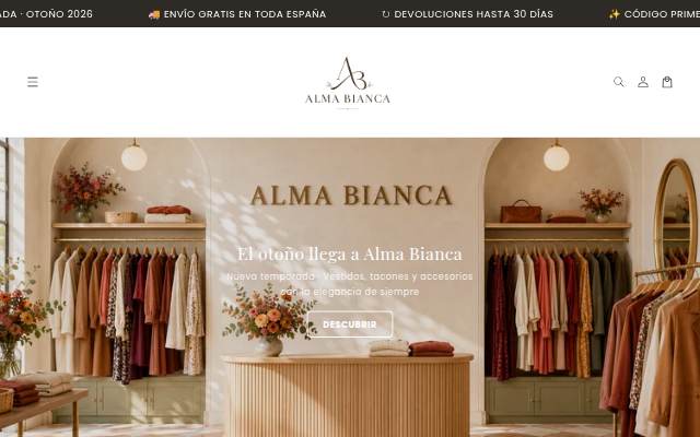 Alma Bianca storefront