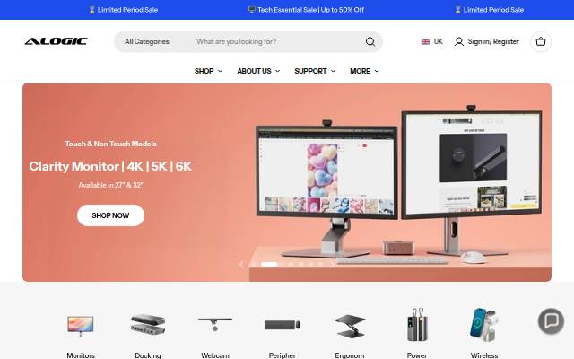 ALOGIC UK storefront