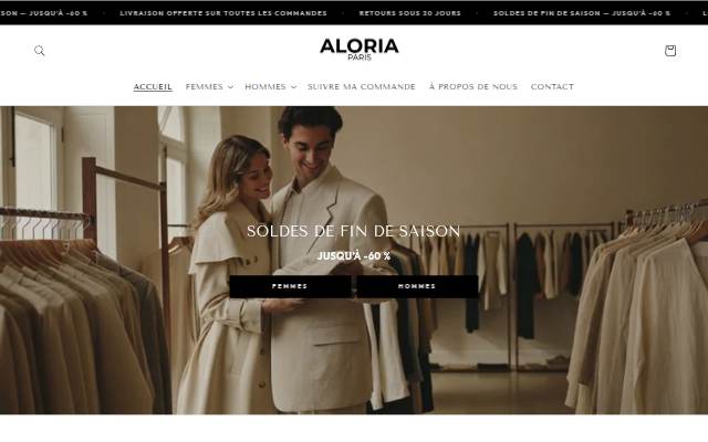Montra da Aloria Paris