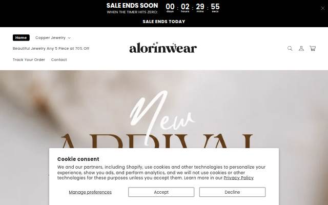 Alorin Wear storefront