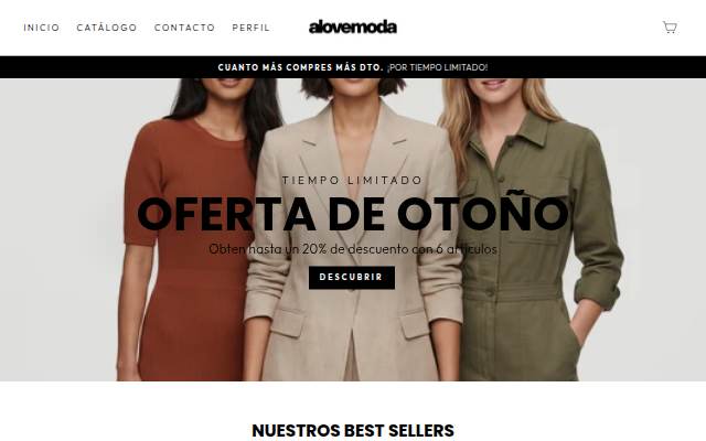 ALOVE moda storefront