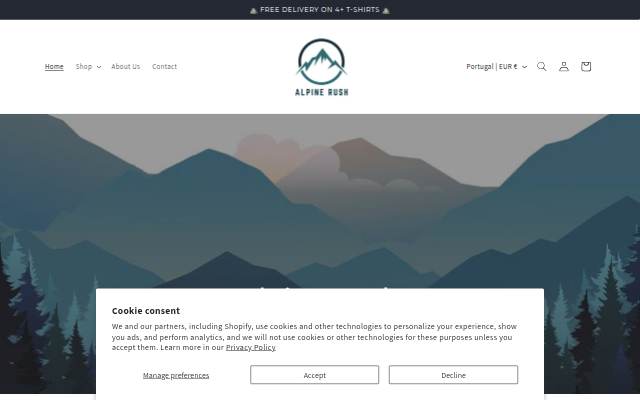 Alpine Rush storefront