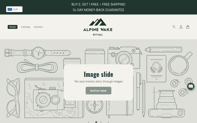 Startseite von Alpine Wake