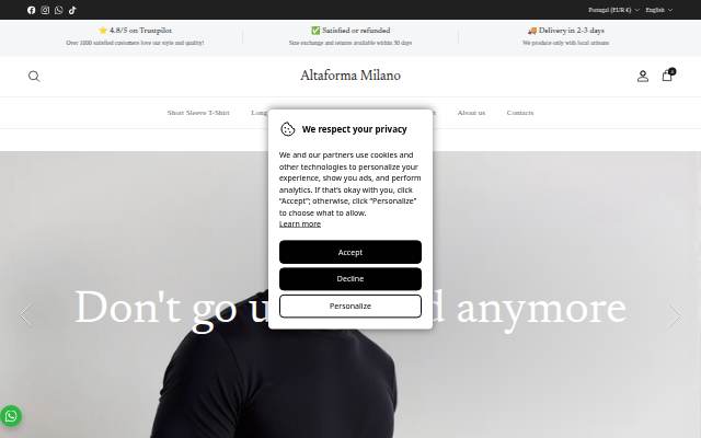 Altaforma Milano storefront