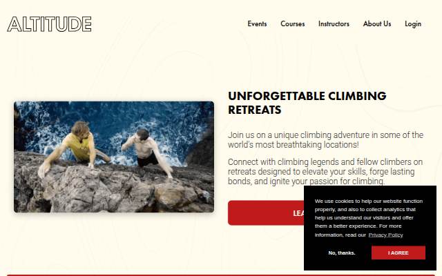 Startseite von Altitude Climbing