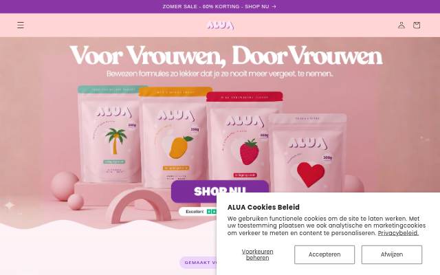Alua™ storefront