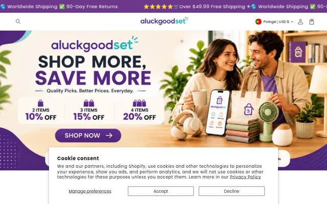 aluckgoodSet storefront