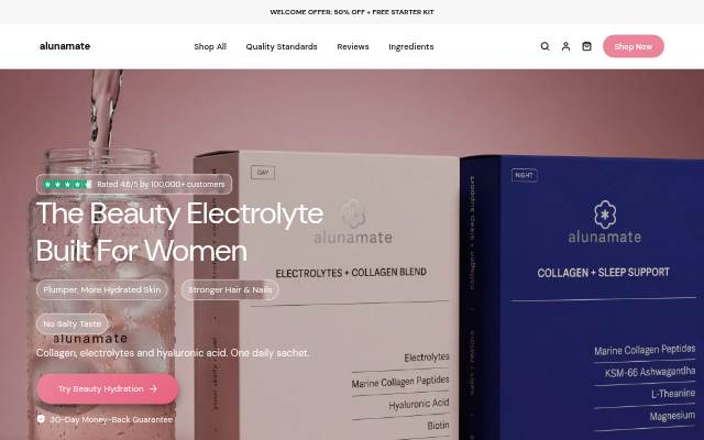 Alunamate UK storefront