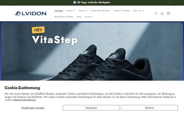 Alvidon storefront