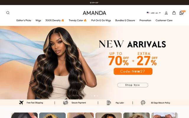 AMANDAHAIRS storefront