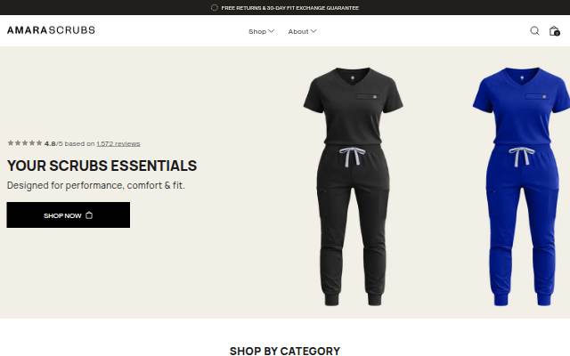 AMARASCRUBS storefront