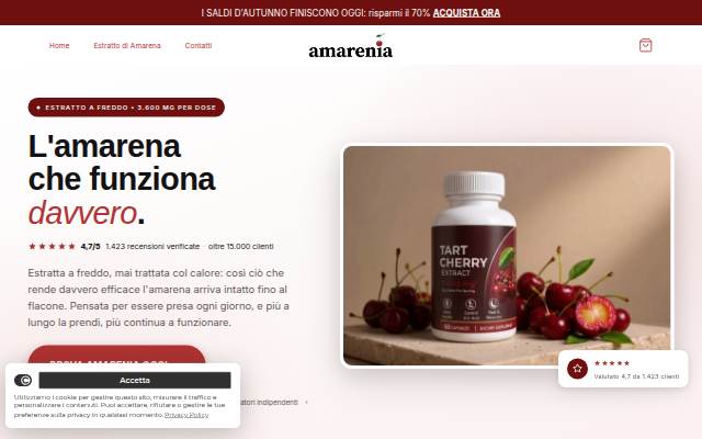 Startseite von Amarenia