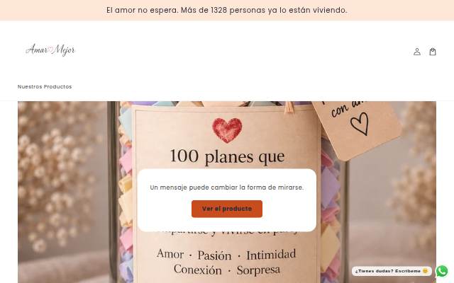 Amar Mejor storefront