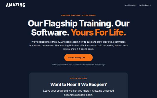 Amazing.com storefront