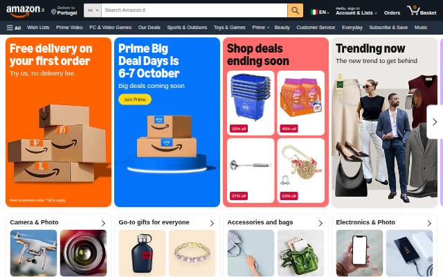 amazon.it storefront