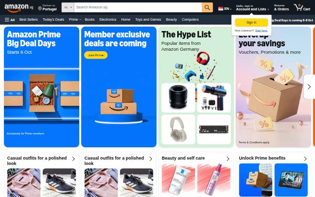 amazon.sg storefront