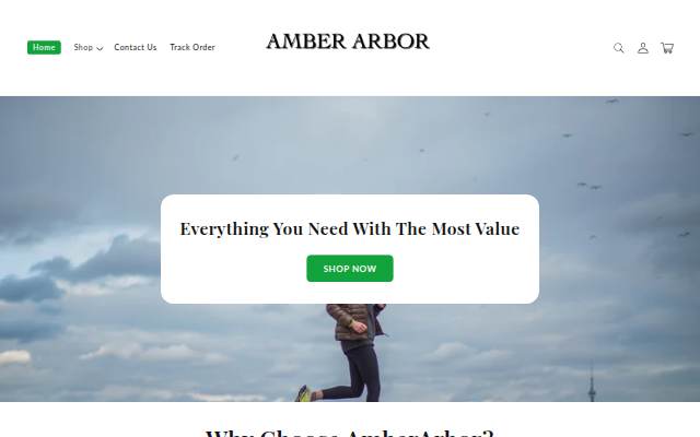 Amber Arbor storefront
