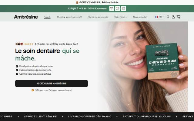 Startseite von Ambrésine