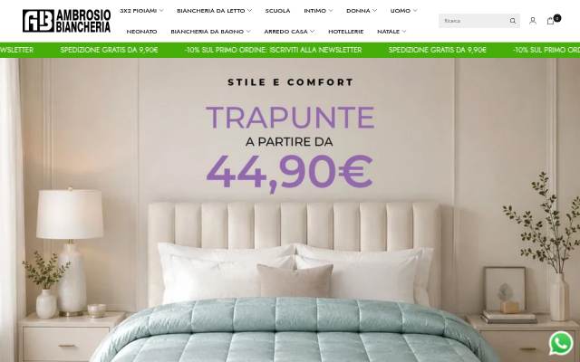 Startseite von Ambrosio Biancheria