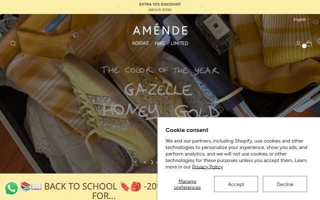 AMÉNDE storefront