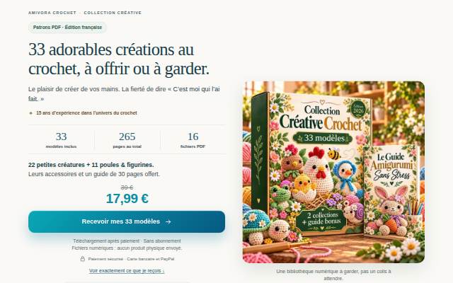Montra da taichinakrzesle.pl · 20 modèles au crochet + un bonus offert pour vos prochains coups de cœur.