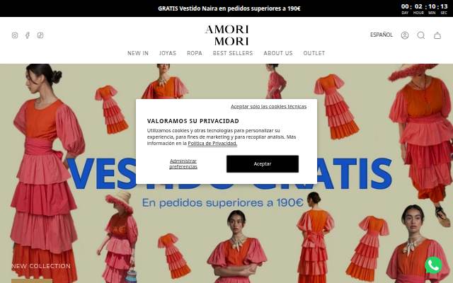 AMORI MORI storefront