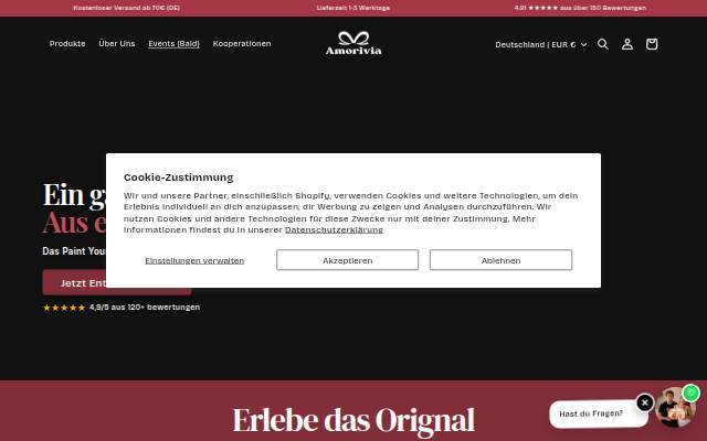 Amorivia storefront