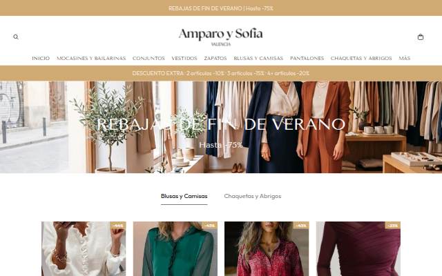 Amparo y Sofía storefront