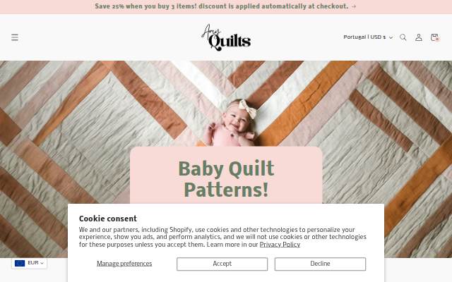 Amy Quilts storefront