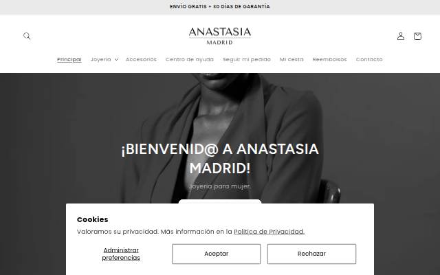 Anastasia Madrid storefront